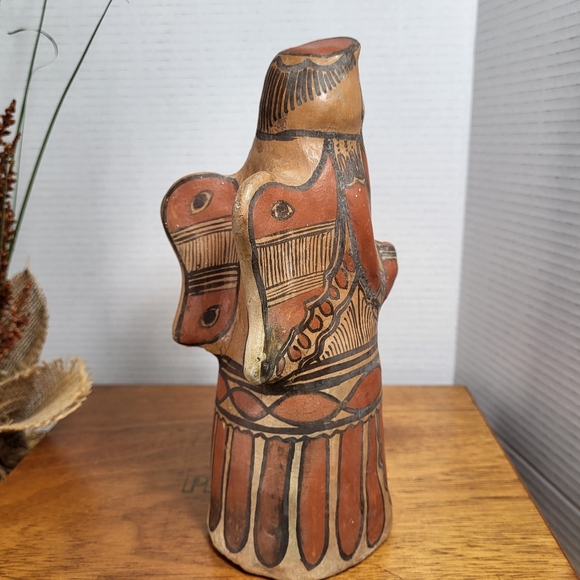 Vintage Hand Painted Red Clay Pottery Angel - Picture 9 of 16